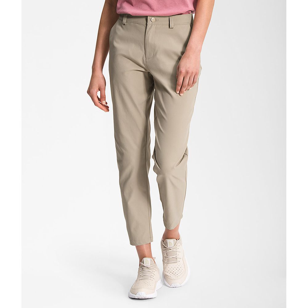 The North Face Pants Womens Australia - The North Face City Standard Ankle Khaki (ZBT-790124)